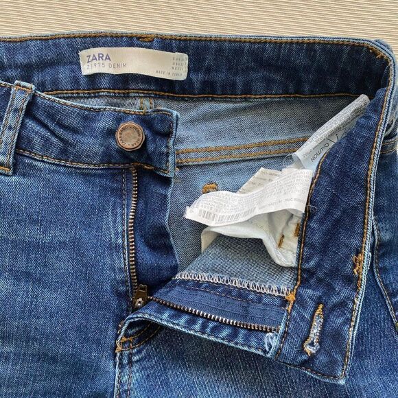 Zara Womens Skinny Jeans Denim Stretchy Pants 2 - Picture 4 of 6